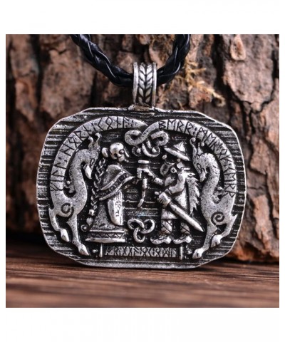 1PCS Norse Viking Necklace For Men Compass Vegvisir Necklace Original Talisman Jewelry Daily Life $4.50 Necklaces