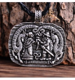 1PCS Norse Viking Necklace For Men Compass Vegvisir Necklace Original Talisman Jewelry Daily Life $4.50 Necklaces