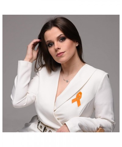 Leukemia Awareness Angel Orange Ribbon Awareness Pins(50 Pins) Satin Orange Ribbon Awareness Pin 2 $34.32 Others