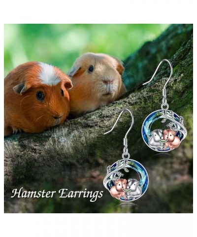 Guinea Pig/Penguin/Cat/Owl/Peacock/Mushroom/Otter/Duck/Bulldog/Fox/Ladybug Earrings for Women Guinea Pig Gifts 925 Sterling S...