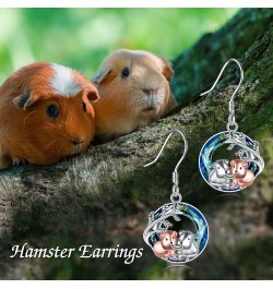 Guinea Pig/Penguin/Cat/Owl/Peacock/Mushroom/Otter/Duck/Bulldog/Fox/Ladybug Earrings for Women Guinea Pig Gifts 925 Sterling S...