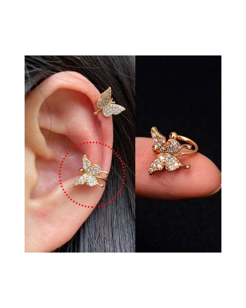 1Pc Helix Cartilage Conch Fake Without Piercing Cuff Earring Earcuff Wrap Rock Earring Cuff No Piercing Women Clip Adjustable...