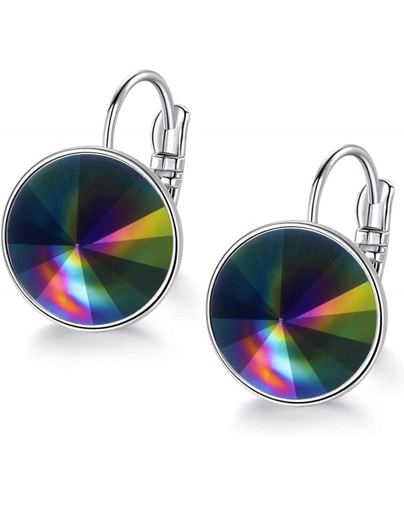 Bella Drop Earrings Crystals 18K White Gold Plated Hypoallergenic Dangle Earrings Jewelry for Women rainbow bella $11.12 Earr...