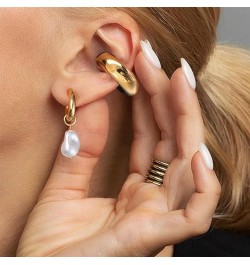 8 Pairs Chunky Ear Cuff Earrings for Women Trendy Thick Ear Cuffs Non Piercing Clip On Earrings Large Ear Cuffs Ear Cartilage...