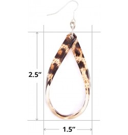 Resin Tear Drop Loop Earring Plum $11.00 Earrings