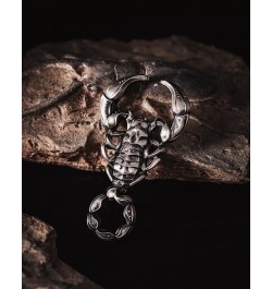 Scorpion Brooch Animal Pin Shawl Pin Dress Clips Jewelry Halloween Accessory Gift for Women Men Girls Scorpio Birthday Silver...