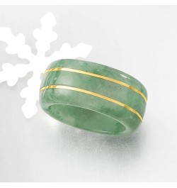 Gemstone Ring in 14kt Yellow Gold Green Jade $55.44 Rings