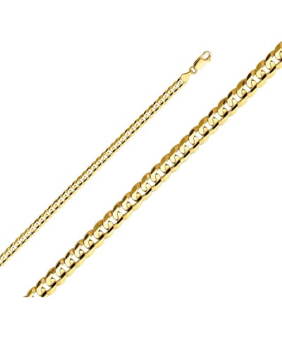 14K Solid Gold Cuban Link Curb Chains (Select Options) 7.5 Inches Yellow Gold $317.20 Necklaces