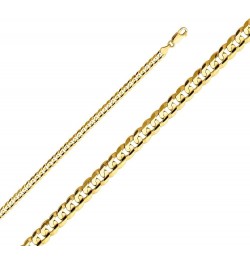 14K Solid Gold Cuban Link Curb Chains (Select Options) 7.5 Inches Yellow Gold $317.20 Necklaces