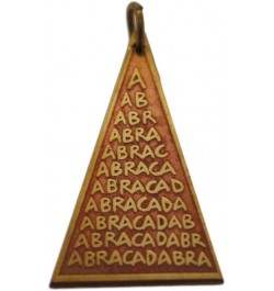 Abraca Triangle Charm for Unexpected Good Fortune Talisman Pendant Amulet $11.03 Necklaces