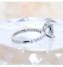 Engagement Rings Cushion Cut 1.5ct Cubic Zirconia CZ Wedding Promise Rings for Her Wedding Rings for Women… Silver $12.97 Others