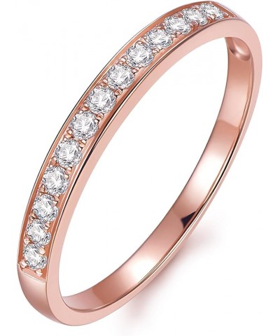 2mm Moissanite Wedding Bands, Moissanite Band Rings for Women Rose Gold $23.60 Bracelets