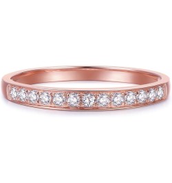 2mm Moissanite Wedding Bands, Moissanite Band Rings for Women Rose Gold $23.60 Bracelets