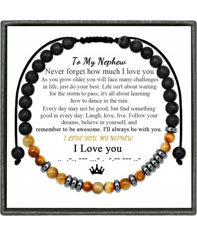 I Love You Morse Code Bracelets Motivational Unique Gifts Anniversary Birthday Christmas Gifts for Him Her Women Men Boyfrien...