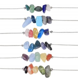 Healing Crystal Zodiac Necklace for Women Girls Natural Stone Chakra Zodiac Sign Choker Necklaces 12 Constellation Raw Crysta...