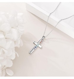 Cross Necklace for Women Sterling Silver Cross Necklace 7 Chakra Jewelry Gift for Girl cross 1 $20.66 Necklaces