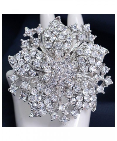 Womens Brooch Pin With Fashion Jewelry Fancy Vintage Rhinestone Bling Crystal Bauhinia Flower White $10.07 Brooches & Pins