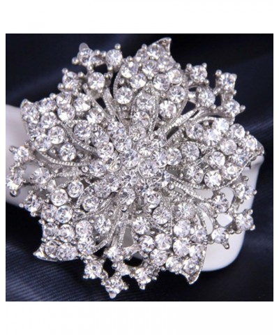 Womens Brooch Pin With Fashion Jewelry Fancy Vintage Rhinestone Bling Crystal Bauhinia Flower White $10.07 Brooches & Pins