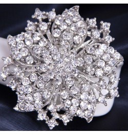 Womens Brooch Pin With Fashion Jewelry Fancy Vintage Rhinestone Bling Crystal Bauhinia Flower White $10.07 Brooches & Pins