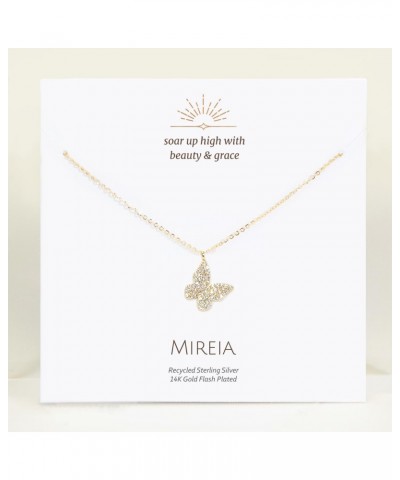 Pavé Butterfly Necklace $21.83 Necklaces