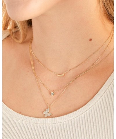 Pavé Butterfly Necklace $21.83 Necklaces