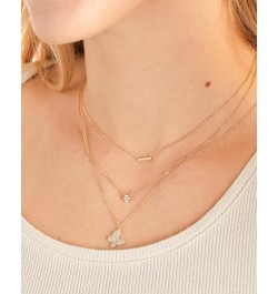 Pavé Butterfly Necklace $21.83 Necklaces