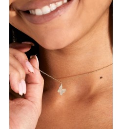 Pavé Butterfly Necklace $21.83 Necklaces