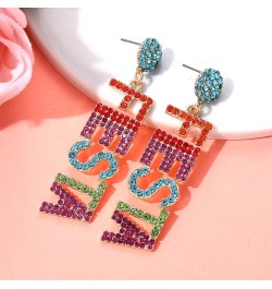 2 Pairs Mexican Earrings for Women, Beaded Fiesta Earrings Cinco De Mayo Earrings Statement Piñata Sombrero Chili Earrings Me...