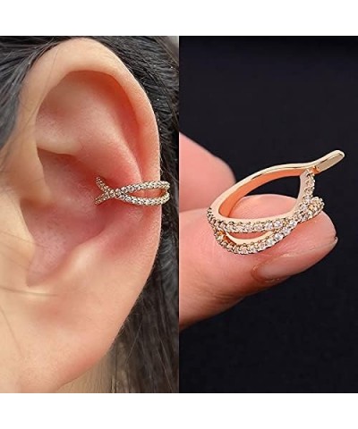 1Pc Helix Cartilage Conch Fake Without Piercing Cuff Earring Earcuff Wrap Rock Earring Cuff No Piercing Women Clip Adjustable...