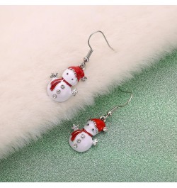 Christmas Earring for Women and Girls,Cute Snowman Dangle Earrings Drop Hook Earrings Party $8.54 Earrings