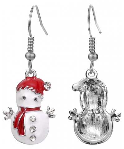 Christmas Earring for Women and Girls,Cute Snowman Dangle Earrings Drop Hook Earrings Party $8.54 Earrings