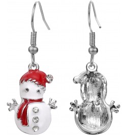 Christmas Earring for Women and Girls,Cute Snowman Dangle Earrings Drop Hook Earrings Party $8.54 Earrings