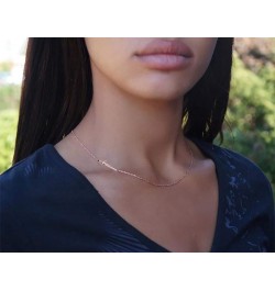 Cross Necklace for Women 18K Gold Plated Stainless Steel Sideways Cross Choker Necklace Christian Religious Layered Cross Nec...