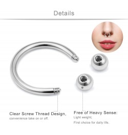 10-40PCS 16G Stainless Steel Eyebrow Piercing Jewelry Helix Daith Earrings Lip Septum Ring Studs Opal Cubic Zirconia Barbell ...