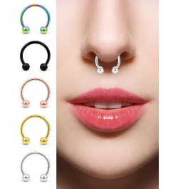 10-40PCS 16G Stainless Steel Eyebrow Piercing Jewelry Helix Daith Earrings Lip Septum Ring Studs Opal Cubic Zirconia Barbell ...