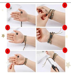 Natural Stone Handmade Leather Wrap Bracelet Collection Type-10 $10.07 Bracelets