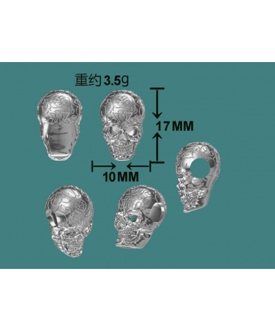 Gothic Skull 925 Sterling Silver Charm Bead For Pandora & Similar Charm Bracelets or Necklaces $22.05 Bracelets