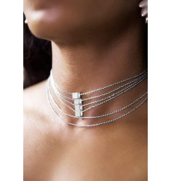 Cube Initial Necklace | Cube Necklace With 18” Cable Chain | Women's Jewelry | Jewelry Gifts For Women | Handmade Jewelry Mad...