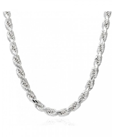 Solid 925 Sterling Silver 1.5mm-8mm Italian Rope Chain Necklace 16"-30 18" mm 2.8mm inches $33.92 Necklaces