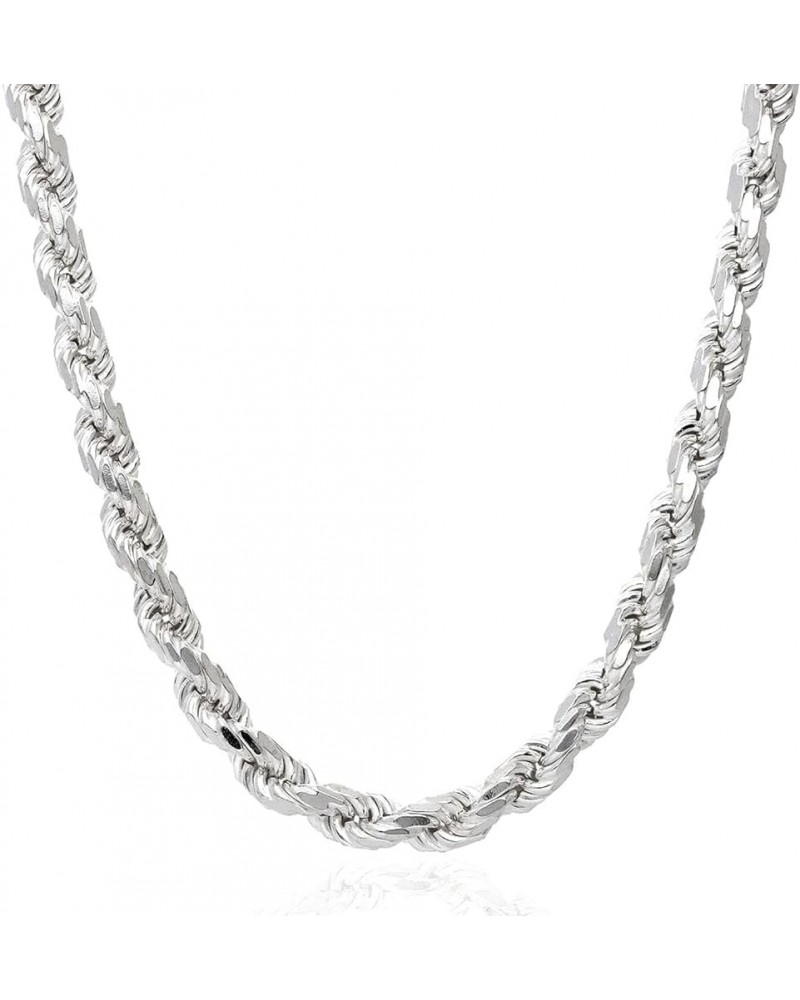 Solid 925 Sterling Silver 1.5mm-8mm Italian Rope Chain Necklace 16"-30 18" mm 2.8mm inches $33.92 Necklaces