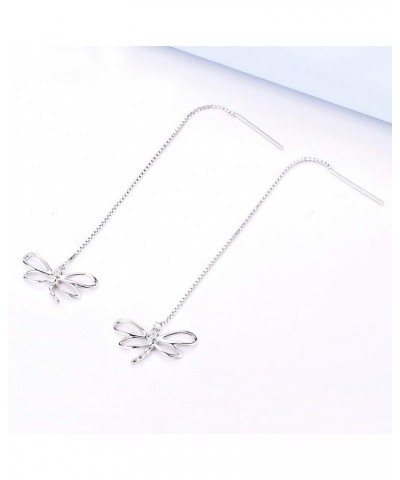 Dragonfly Earrings,925 Sterling Silver Leverback Dangle & Drop Earrings,Jewelry for Women dragonfly Threader $20.25 Earrings