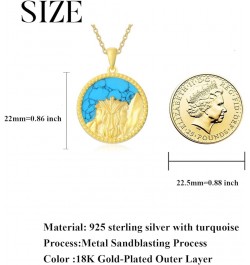 925 Sterling Silver Zodiac Necklaces Gifts for Women Turquoise Constellation Pendant 18K Gold Plated Jewelry Birthday Present...