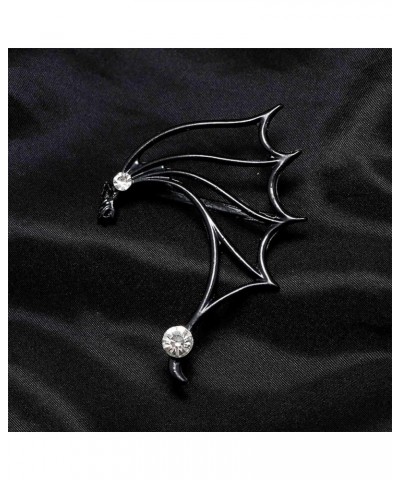 Gothic Dragon Wing Climber Earring Hollow Wing Cuff Wrap Earring Black Wing Ear Crawler Earring Cosplay Halloween Party Earri...