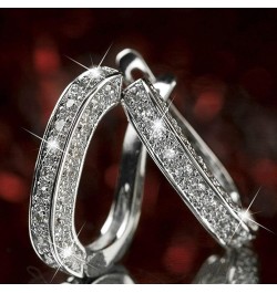 Fashion Creative Elegant Earring Stud for Women Girl charming Jewelry Women Fashion Rhinestone Decoration Ear Stud Rings Hoop...