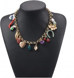 Necklace Necklace Handmade Shell Female Ethnic Colorful Beaded Necklace Womens Necklaces (Cor do Metal : 3) 7 $25.59 Necklaces