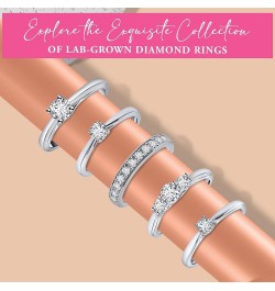 TIANA Lab Grown Rings For Women, 10 KT White Gold Diamond Rings For Women, Bridal Rings Sets For Women, Engagement Ring & Wed...