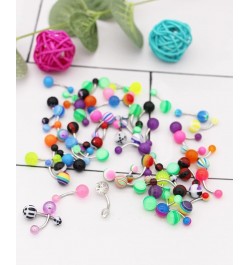 24-50Pcs 14G Stainless Steel Belly Button Rings for Women Girls CZ Screw Navel Bars Body Piercing Jewelry J: 50pcs style 2 $9...