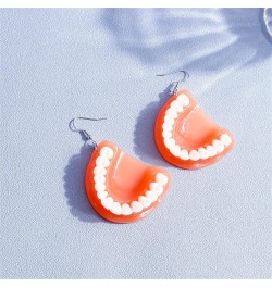 Funny 3D Tooth Dangle Earrings for Party Festival Woman Girls Student Alternative Style Creative Personality Exaggerated Dent...