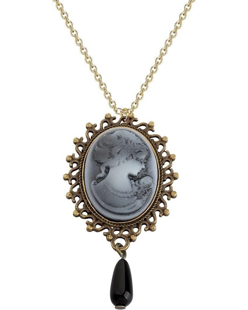 Retro Victorian Necklace Cameo Pendant Necklace Gothic Vintage Gifts Halloween Party gift Reilef Pendant Necklace01 $8.83 Nec...