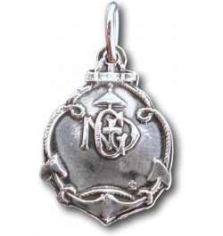 Sterling Silver Stella Maris - Virgin Mary Star of The Sea Medal - Antique Replica 30" stainless chain $33.30 Necklaces